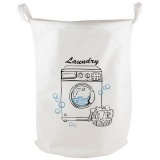 Корзина для белья тканевая Стиралка TLB-01 38х38х48см 312183 (20/40)
