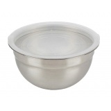 Миска Amarena 4,3 л из нерж стали с пласт крышкой 007019 (20)