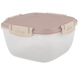 Контейнер для продуктов Sugar&amp;Spice Barberry герметичный 0,7л квадратный латте SE224210005