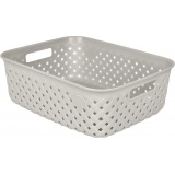 Корзинка для хранения Plast Team Rattan 3л 268х195х90 мм молочный туман PT409210048 (14)