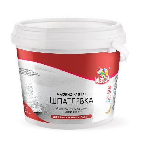 Шпатлевка масляно-клеевая для внутренних работ 1,8 кг Олеколор (8) 4300000141 - 1