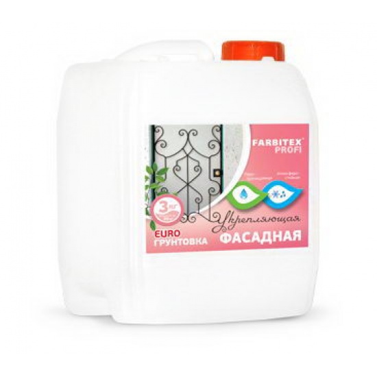Грунтовка акриловая фасадная 5 кг Фарбитекс Профи 4300002312 - 1