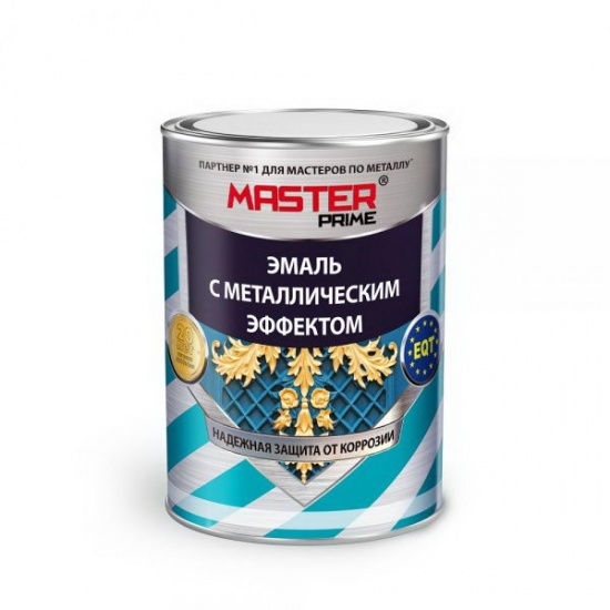 Эмаль с металлическим эффектом черный (0.4 л) MASTER PRIME (8) - 1