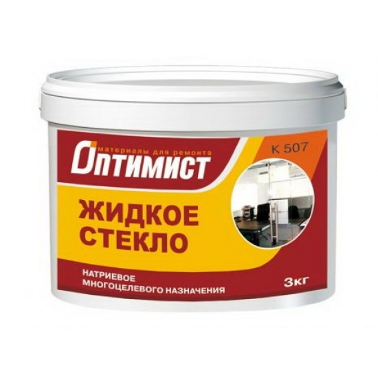 Жидкое стекло натриевое многоцелевого назначения 6 кг Оптимист К507 - 1