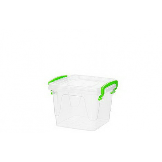 Контейнер Fresh Box 0,55л квадратный прозрачный 120х90х107 Эльф 400 (96) - 1