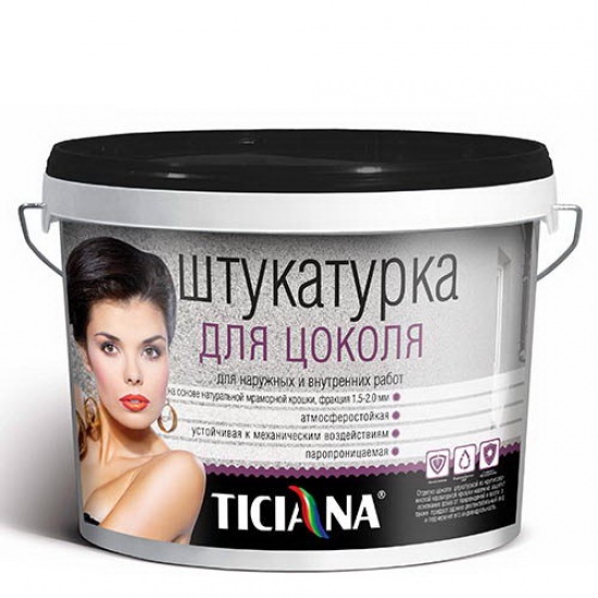 Штукатурка для цоколя карамельный 9л Тициана  4300000559 - 1
