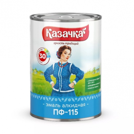 Эмаль ПФ-115 фисташковая 0,9 кг Казачка (14) - 1