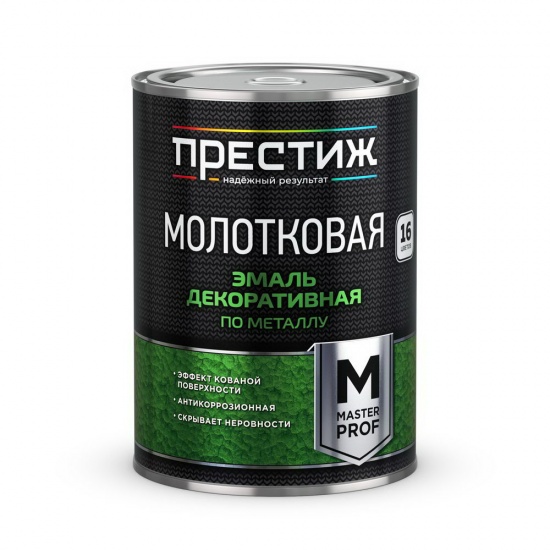 Эмаль декоративная по металлу молотковая медно-шоколадная 0,4 л Престиж Мастер (28) - 1