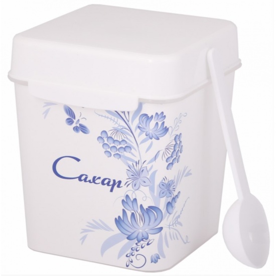 Ёмкость с ложкой Шале 1,2л сахар М7808 (12) Альтернатива - 1