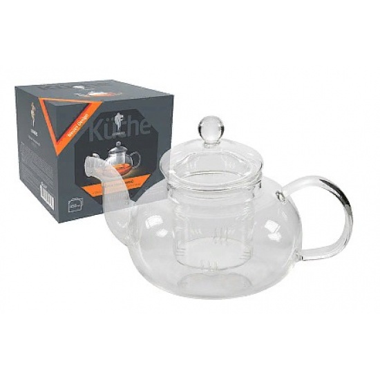 Чайник заварочный AROMA 850 мл боросиликатное стекло 008246 (12) - 1