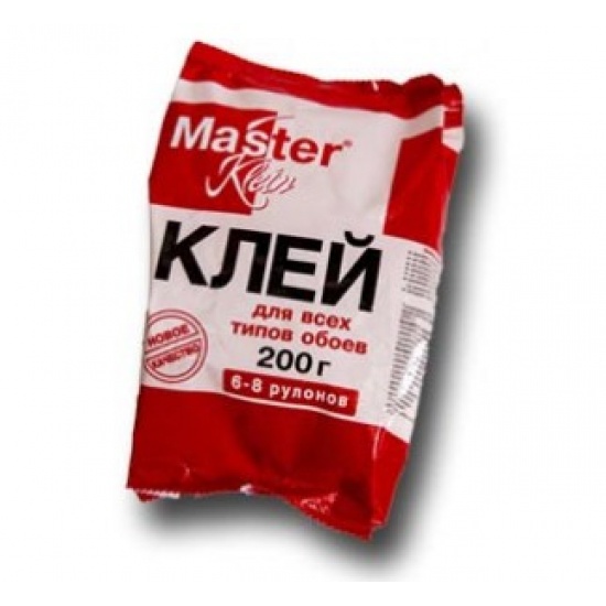 Клей обойный Мастер Кляйн для всех типов обоев 200 гр мягкая пачка (24) 1012 - 1
