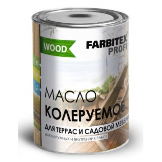 Масло колеруемое для террас и садовой мебели Красное дерево 3 л Фарбитекс Профи Wood (4) под заказ 4300005752 - 1