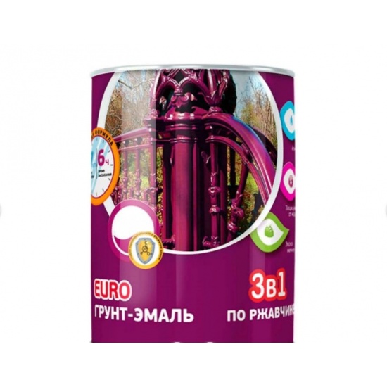 Грунт-эмаль по ржавчине 3в1 белая 2  кг Олеколор 4300005938 - 1