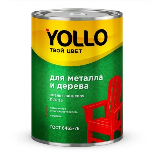 YOLLO Эмаль пентафталевая ПФ-115 белая 1.9 кг (6) - 1
