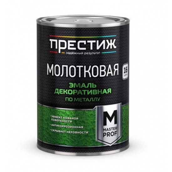 Эмаль декоративная по металлу молотковая бронзовая 2,5 л Престиж Мастер (6) 01-022-040-025 - 1