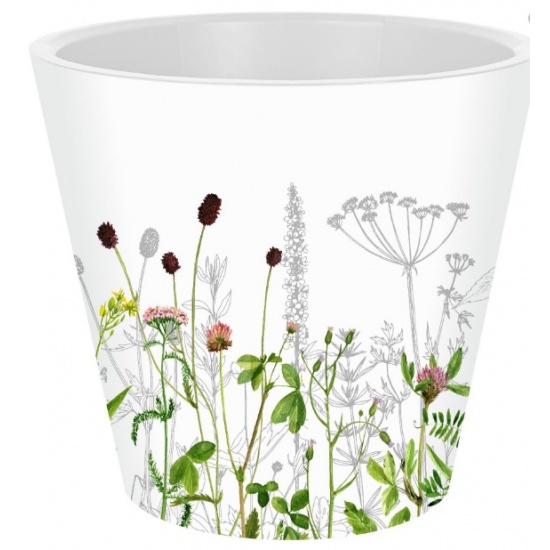 Горшок для цветов InGreen London Deco D190 мм, 3,3л, c дренажной вставкой Meadow grass IG635110570 - 1