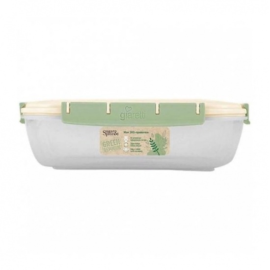 Контейнер для продуктов Green Republic герметичный 1,3л прямоугольный лён SE2246GR - 1