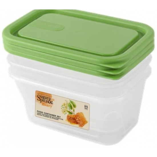Набор контейнеров для продуктов Sugar&amp;Spice Honey (3х0,2л) фисташка SE110712050 - 1