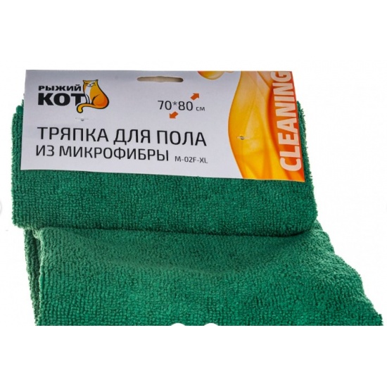 Тряпка для пола из микрофибры M-02F-XL цвет зеленый размер 70*80 см 310237 - 1