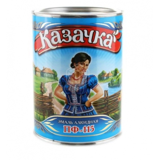 Эмаль ПФ-115 шоколадная 1,9 кг Казачка 02-001-014-019 (6) - 1