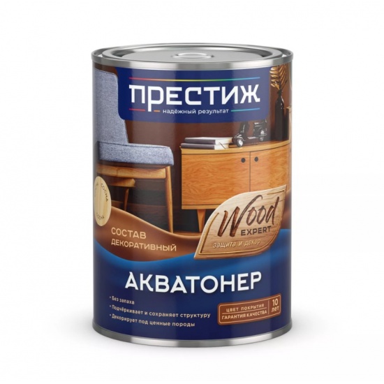 Состав декоративный ОРЕХ  ПРЕСТИЖ ДЕРЕВО АКВАТОНЕР 0,9 л.01-035-110-009 (6) - 1