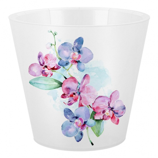 Горшок для цветов London Orchid Deco  D 160 мм/1,6 л голубая орхидея ING6196ГЛ (16) - 1