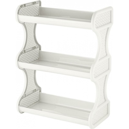 Полка навесная Keeplex Rattan трехсекционная 32,4х17х41,8см белое облако KL168212048 (27) - 1