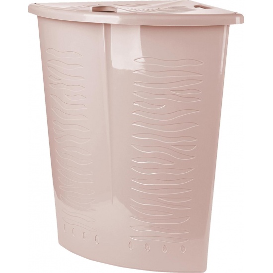 Корзина для белья Keeplex Regular с откидной крышкой 40л угловая 50х37х54см бежевый топаз KL170011005 (7) - 1