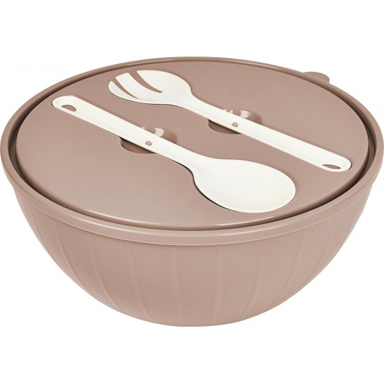 Салатник Sugar&amp;Spice Vanilla с приборами и крышкой 5л латте SE181713005 (11) - 1