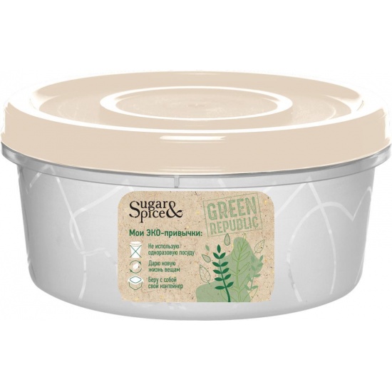 Емкость для продуктов с завинчивающейся крышкой Green Republic 0,4л лён SE1887GR (21) - 1