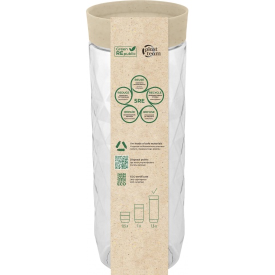 Банка для сыпучих продуктов Green Republic 1,5л лен PT170310001 (8) - 1