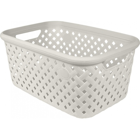 Корзина для хранения Plast Team Rattan 30л 514х330х234 мм молочный туман PT408910048 (6) - 1