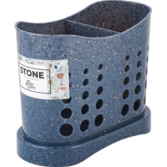 Сушилка для столовых приборов Plast Team Stone 168х84х133мм темный камень PT907010026 (22) - 1