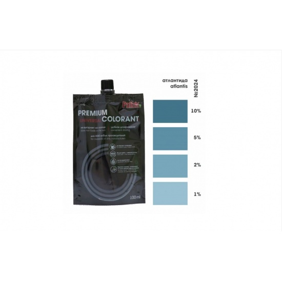 Паста колер.универс."Palizh" PREMIUM фасад (0,1л), атлантида (З.105.) PR-2024-0,1(12) - 1