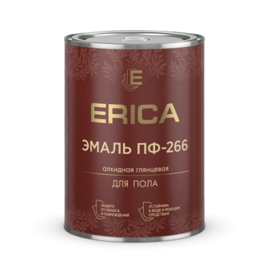 Эмаль КРАСНО-КОР Erica ПФ-266    0,8 кг 20-171-021-008 (14) - 1
