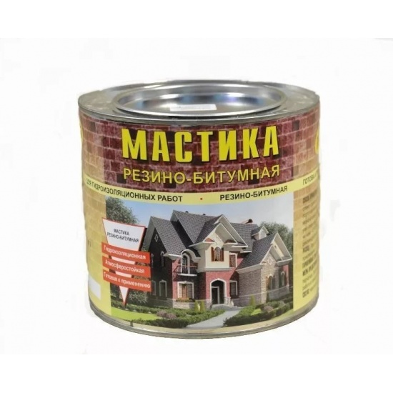 Мастика резино-битумная 2л/1,8кг Лонтрек (4) - 1